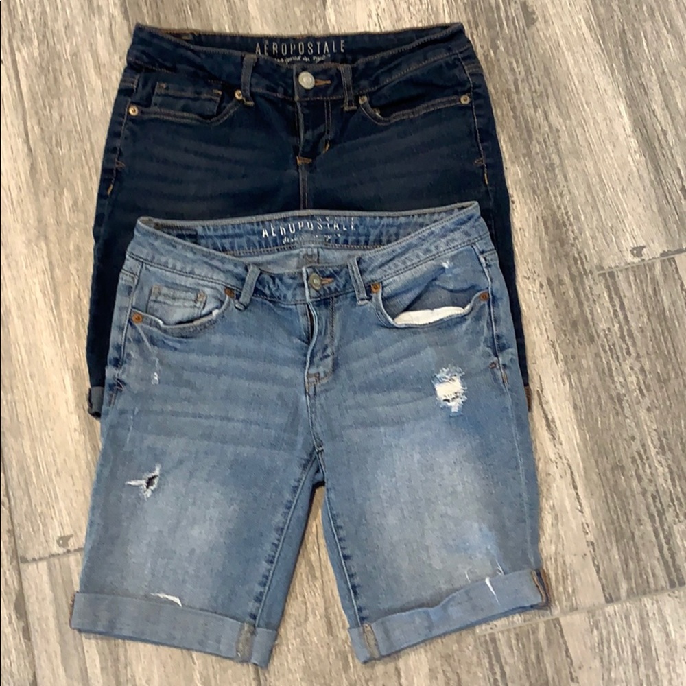 AEROPOSTALE Size 4 denim shorts 2pair for $10.